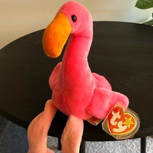 Pinky The Flamingo - Ty Beanie Baby - RARE, BEAUTIFUL, MINT CONDITION